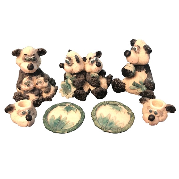 Panda Family Miniature Tea Set - Picture 6 of 9